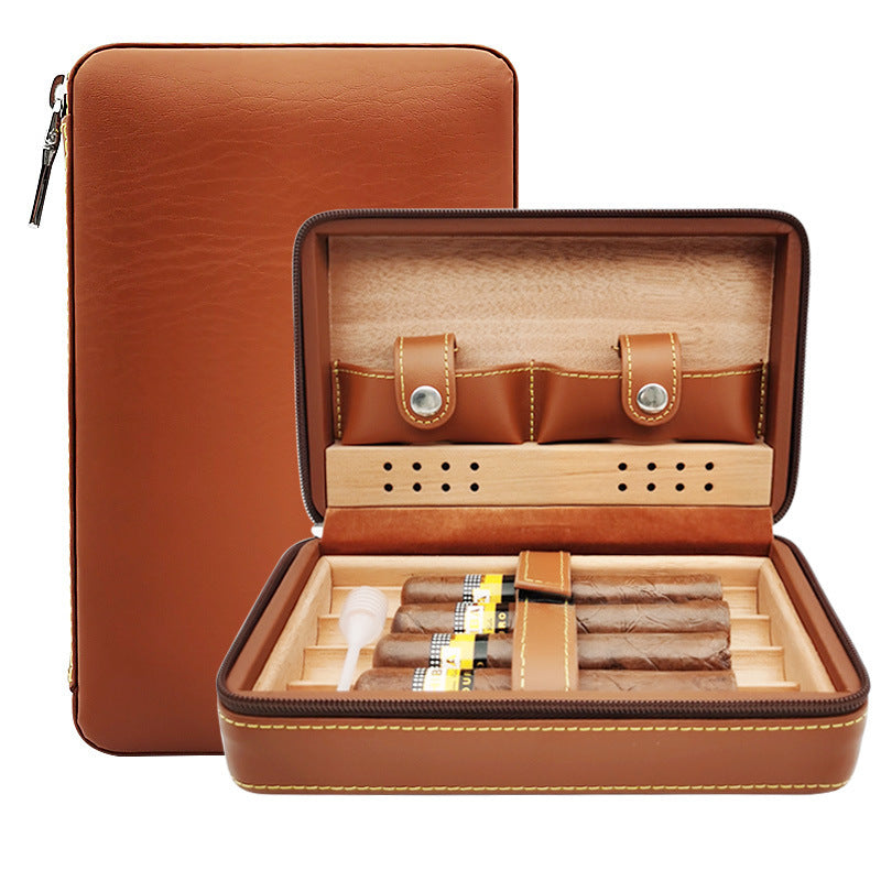 Portable Sealed Moisturizing Cigar Box