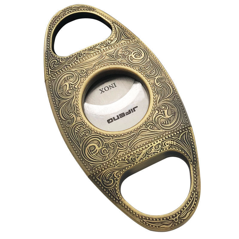 Pure Copper Cigar Cutter Stainless Steel Double Edged Metal Pliers Tool Accessories Cigar Holder