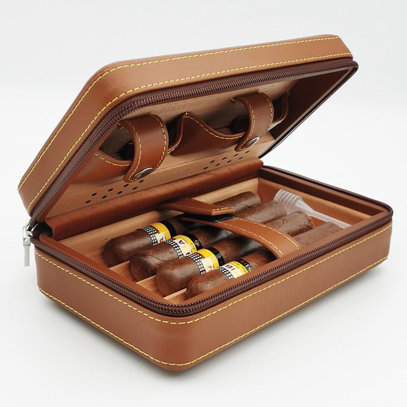 Portable Sealed Moisturizing Cigar Box