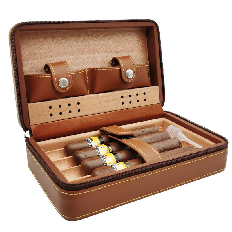 Portable Sealed Moisturizing Cigar Box