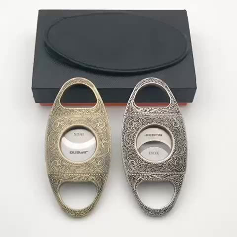 Pure Copper Cigar Cutter Stainless Steel Double Edged Metal Pliers Tool Accessories  Cigar Holder